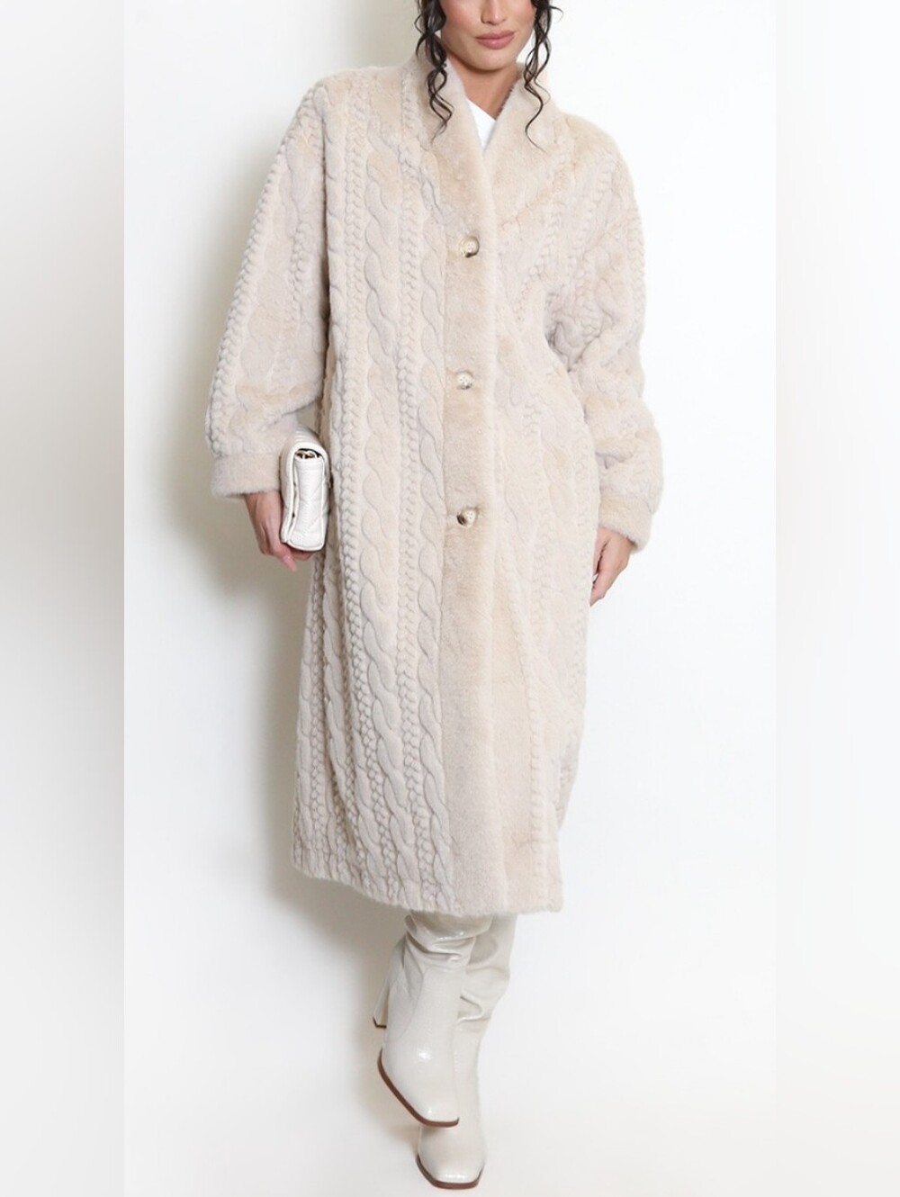 Faux Fur Long Coat